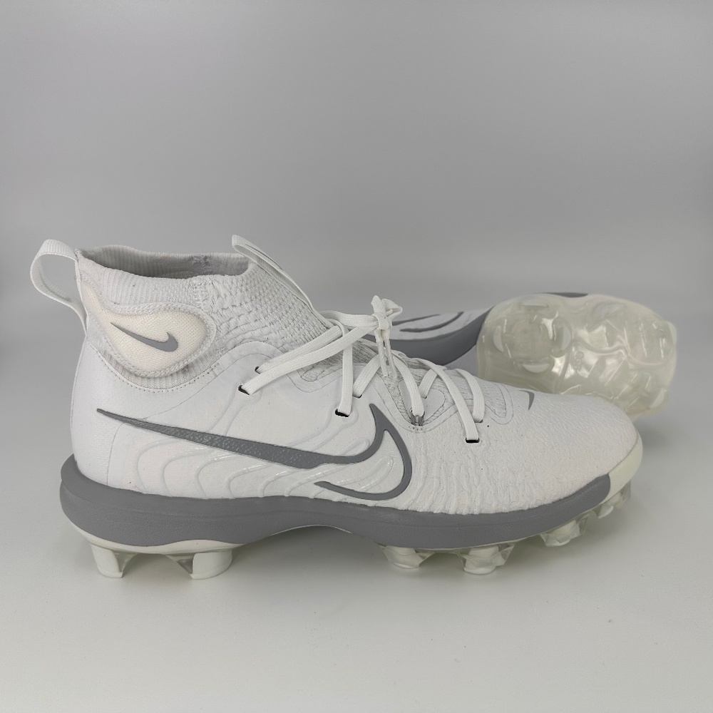 Nike Alpha Huarache NXT MCS White Grey Size 12 Baseball Cleats DJ6519-103